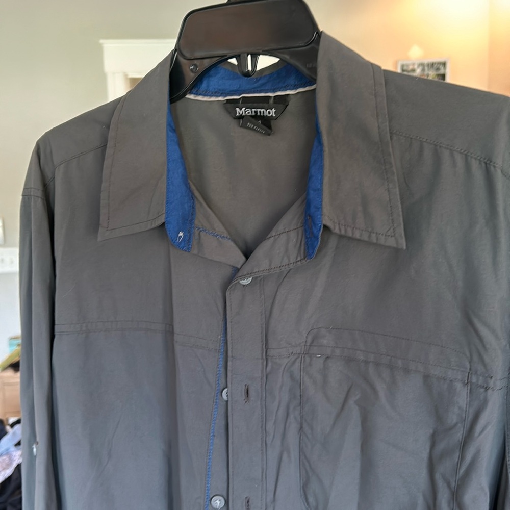 Marmot LS Lightweight Button Up Shirt Size L